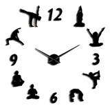 Relojes De Pared Grandes Para Yoga, Efecto Espejo, Sala De E