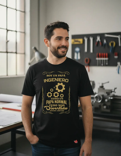 Playeras Hombre Soy Un Papá Ingeniero Dia Del Padre Regalo