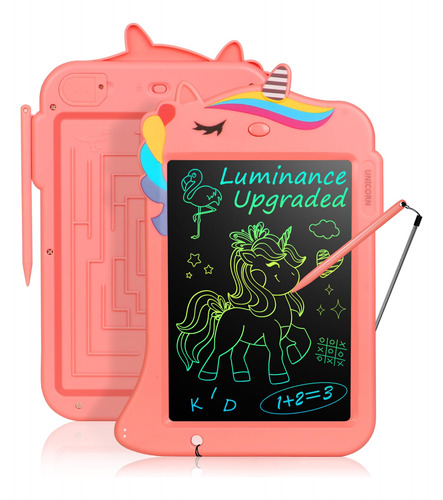 Tableta De Escritura Y Dibujo Diseño Unicornio Color Rosa