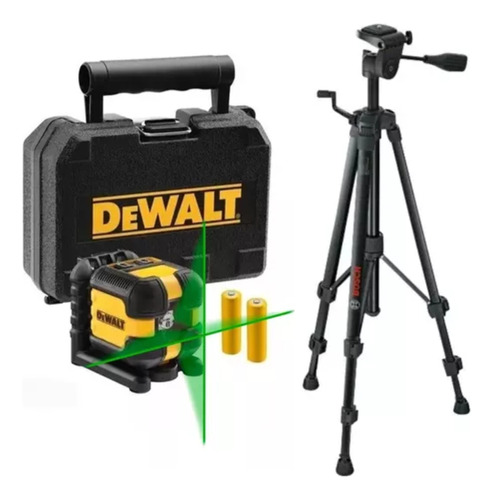 Nível A Laser Linhas Verdes Dw08802 Cg Dewalt + Tripé Bosch