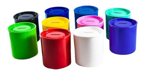 Alcancias Plastica Colores Ideal Souvenir Candy X 25 Unid 