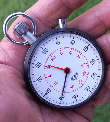 Relógio Heuer Stopwatch De Bolso - De Colecionador