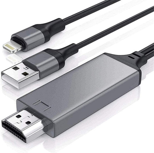 Cable Adaptador Hdmi Compatible Con iPhone/iPad Hdtv