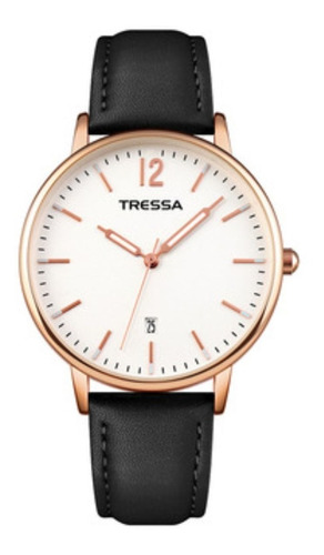 Reloj Tressa Dama Analogo Malla Cuero  Chiarezza Tre0191