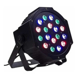 Luz Disco 18 Led Rgb Dmx Lcd Rítmico