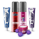 Kit Sexshop Bolinha Indolor Anestésico Pika Turbo Retardante