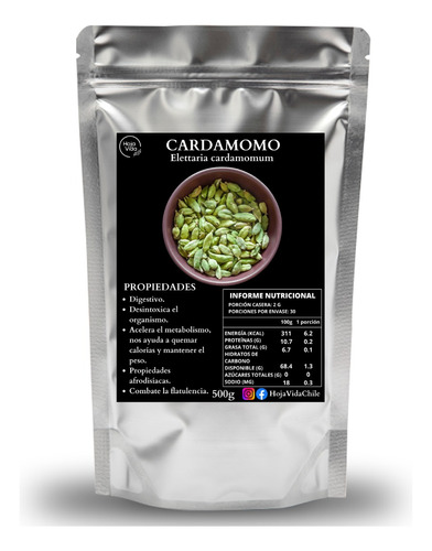 Cardamomo Entero Deshidratado 100g