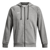 Polerón Ua Rival Fleece Gris Para Hombre Under Armour