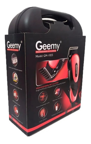 Maquina Peluquera Canina Geemy Profesional + Accesorios 1023