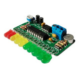 Vu Meter 10 Leds Sem Fio Microfone Para Ampliificador