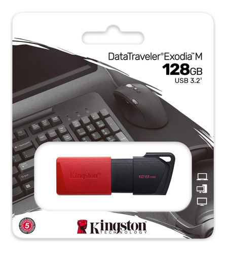 Memoria Usb Kingston 128gb Dtx M, Negra 3.2 Gen 1 Dtxm/128gb