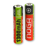 Combo Pilas X2 Recargables Noga Aaa Blister Ni-metal 1300mah