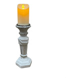 Candelabro Vidrio Porta Vela Importado Oriente 38 Cm Unicos