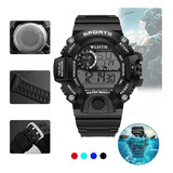 Reloj Deportivo Hombre Impermeable Alarma Y Alumbra