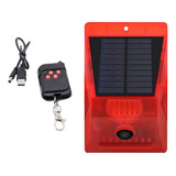 Luz De Alarma Solar Ip65 Sensor De Movimiento Lámpara De