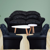 Juego De Living Completo 3 Sillones + Mesa Ratona Laqueada