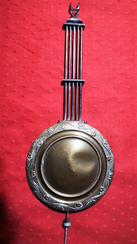 Péndulo De Reloj Antiguo De Pared