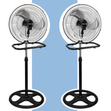 2pcs Ventilador Metálico 3 En 1 De Pie,pared 19 Pulgadas