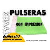 Pulseras De Identificacion Impresas Tyvek X 30 Unidades