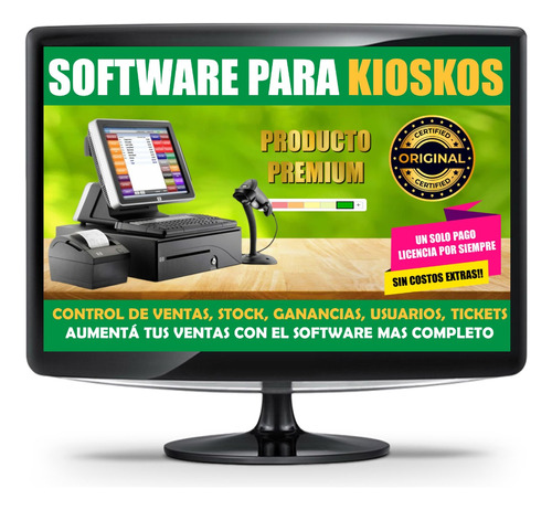 Software Programa De Ventas, Stock, Gestion De Kioscos
