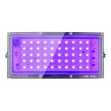 Reflector Led 50w Luz Negra Ultravioleta Efectos Neon 20 Pz