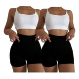 2pzs Short De Licra Para Mujer Fitness Sports Sexy Shorts