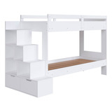 Beliche Infantil Para Quarto Com Escadas E Estante 143 Cm