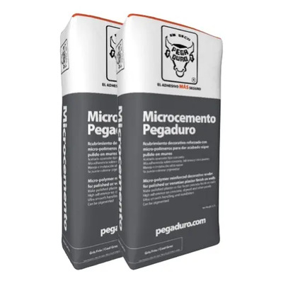 Microcemento Pegaduro Gris Claro 2 Bultos 10kg C\u002FU Muros | Envío gratis