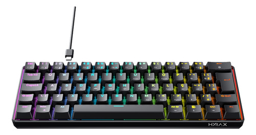 Teclado Mecânico Gamer Hyrax Thunder Switch Huano Rgb Abnt2