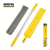 Espanador De Pó Cabo Extensível Até 145cm + 2 Refil - Vonder