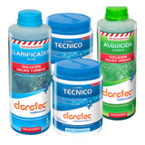 Kit 3-1 Alguicida Choque + Clarificador Plus + Cloro Técn