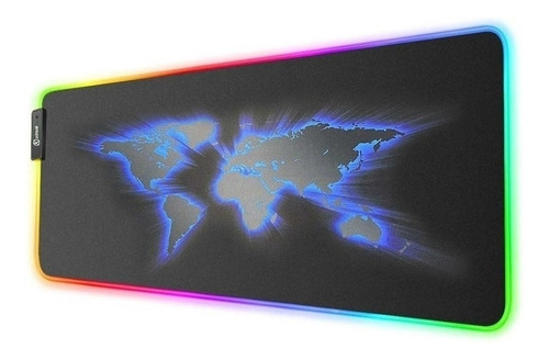 Mouse Pad Gamer Rgb Retroiluminado Usb Xinua Mapa 80x30 Cm