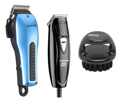 Combo Babyliss Mini Recortadora & Super Motor + Cepillo