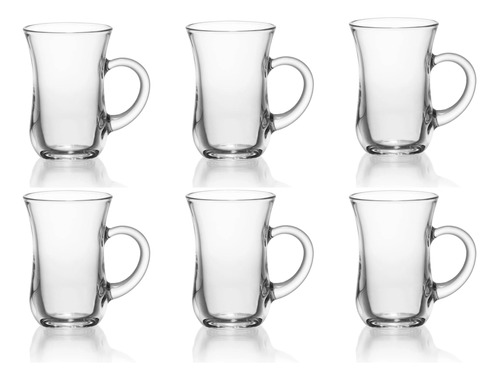 Set X6 Jarro Taza De Vidrio Café Jarrito Té Turco