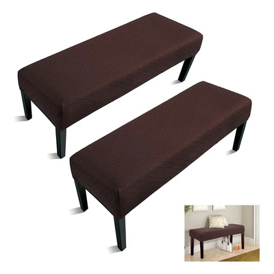 2pzs Funda De Jacquard Para Banco De Comedor Protector Color Chocolate | MercadoLibre