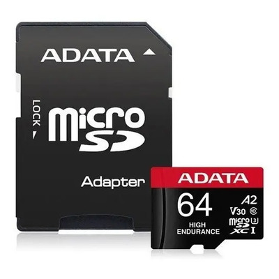 Memoria Adata Micro Sd Sdxc 64gb Cl10 V30 A2 High Endurance | Envío gratis