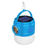 Lâmpada Lampião Solar Bateria Recarregável Usb Camping Pesca