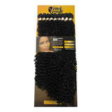 Cabelo Cacheado Fibra De Proteina 360gr Melissa Black Beauty Cor 1b - Preto