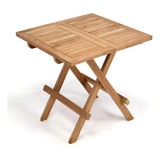 Linklife Mesa Auxiliar Plegable Para Exteriores, De Madera .