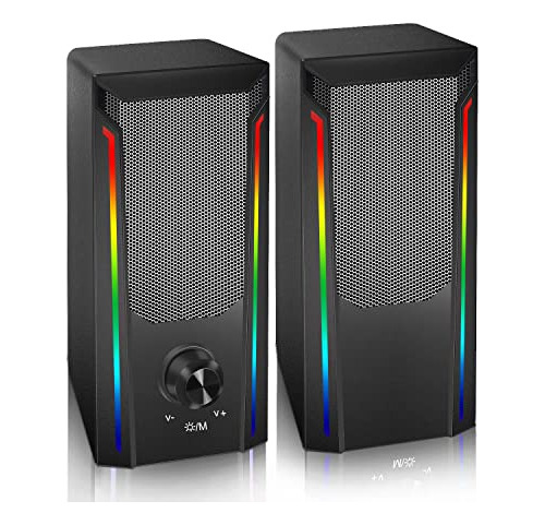 Altavoces De Computadora, Altavoces Rgb Para Juegos De Pc, A