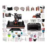 Kit Combo 8 En 1 Tlp 38x38 Plancha + Impresora +65 Extras