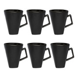 Taza Jarro Mug Quartier Cerámica 350ml Cuadrado X 6 Unidades