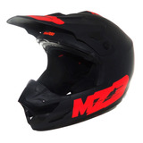 Casco Vertigo Mz3 Cross Naranja Negro M+antiparra De Regalo