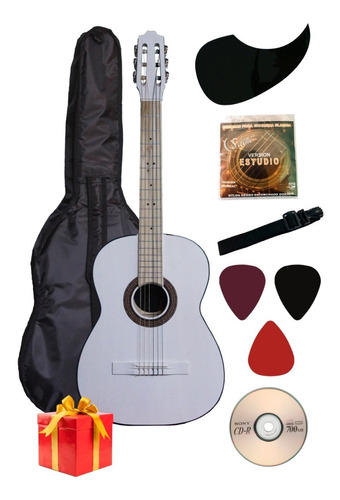 Guitarra Clásica Acústica Arte Musical Con Accesorios