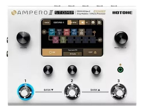 Pedal Hotone Ampero Ii Stomp Mp-300 Branco - Menor Preço Ml