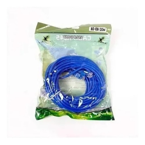 Cabo De Rede Patch Cord Cat5 20 Metros Azul Xc-cr-20m X-cell