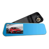 Espejo Retrovisor Auto Dual Camara Grabadora Trasera Full Hd