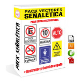 Pack Vectores Señaletica Para Carteleria Editables #v325