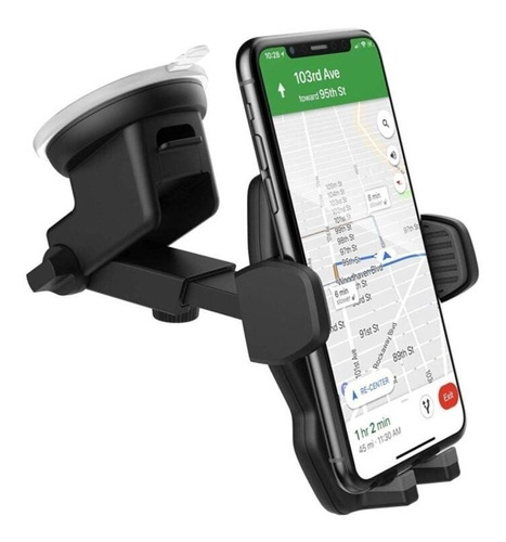 Suporte Celular  Gps Carro Veicular Trava Automatica 360º