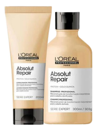  Loreal Profissional Absolut Repair Kit Shampoo E Condicionad